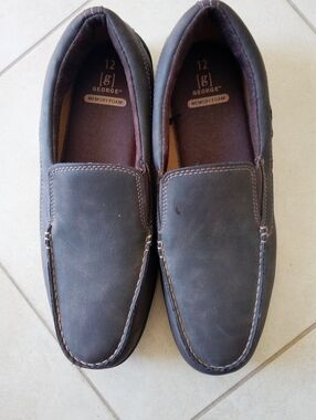 George Men's Dark Brown Slip-On Memory Foam Loafers